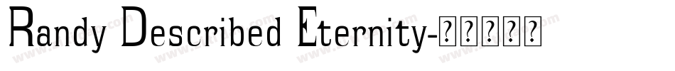 Randy Described Eternity字体转换